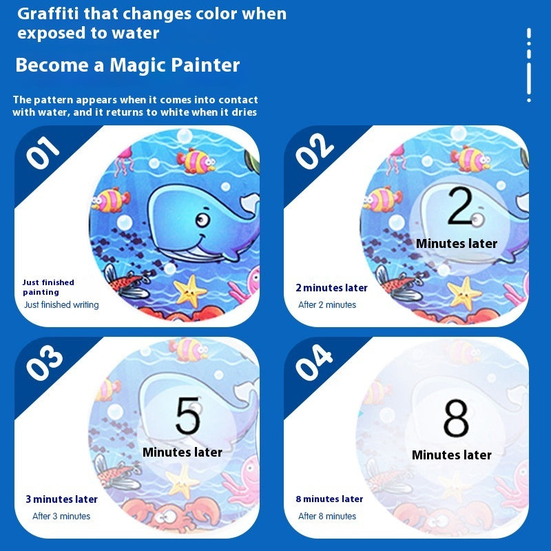 Children's Magic Water Picture Book Cross-border Magic Graffiti Color Filling Book Toy Water Album