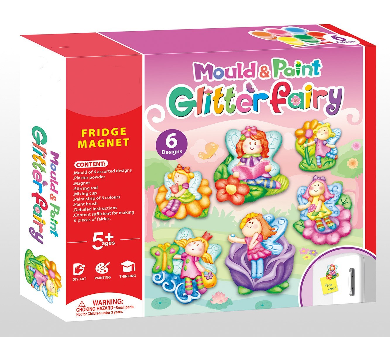 Plaster Refrigerator Sticker Cross-border Painted Egg Doodle Gift Wan 3D Doodle