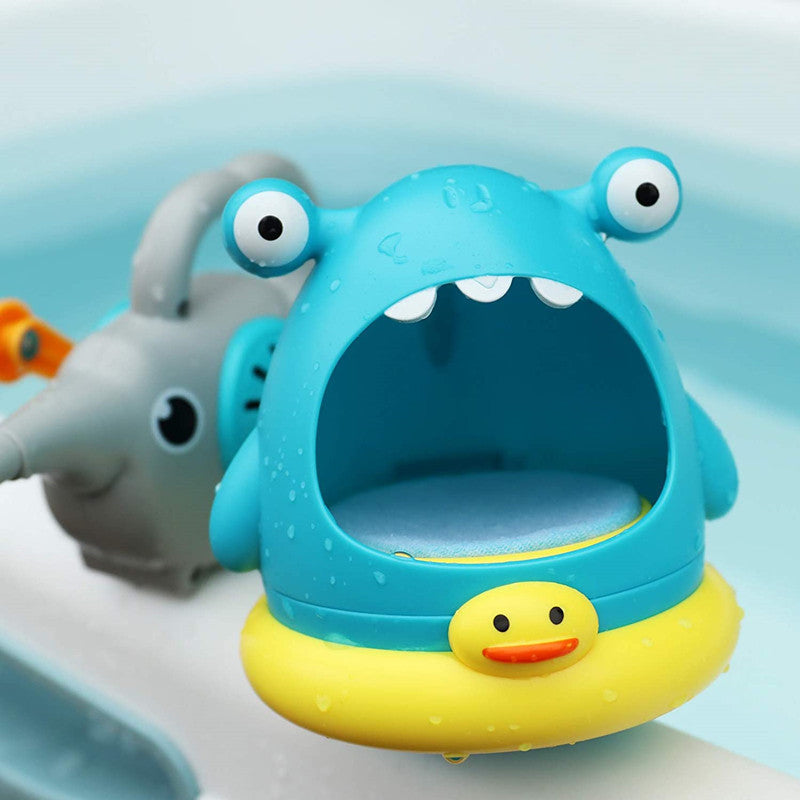 Bubble Blowing Shark Bathroom Bath Toys Children Outdoor Playing In Water Crab Blowing Foam Making Machine