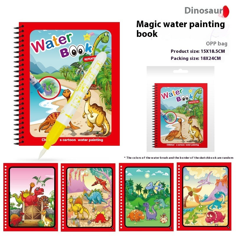Children's Magic Water Picture Book Cross-border Magic Graffiti Color Filling Book Toy Water Album