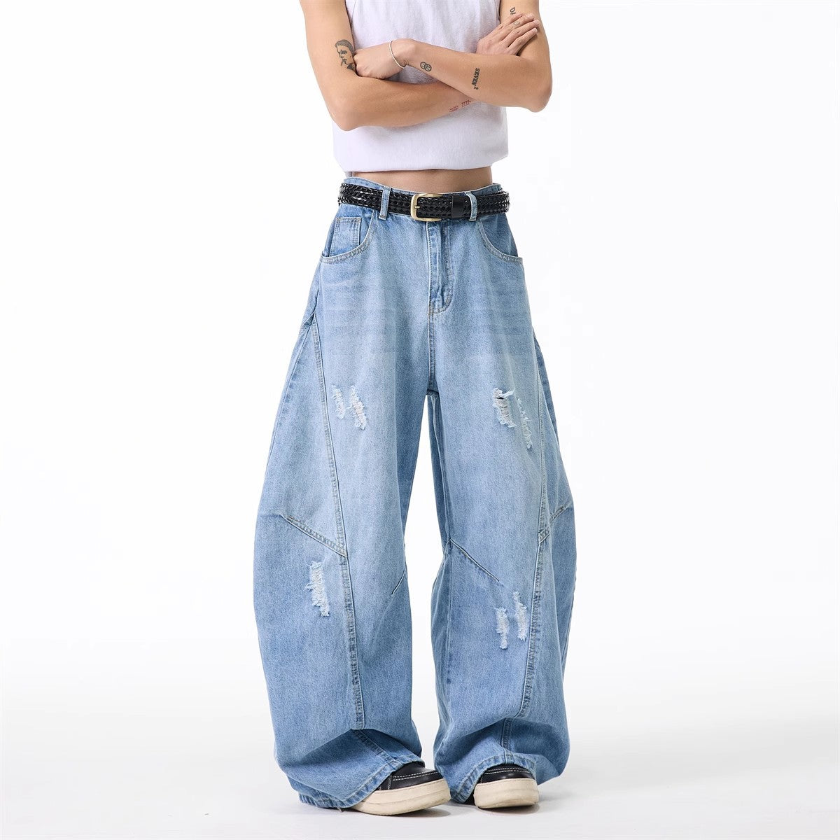American-style Silhouette Bootcut Jeans For Women And Men