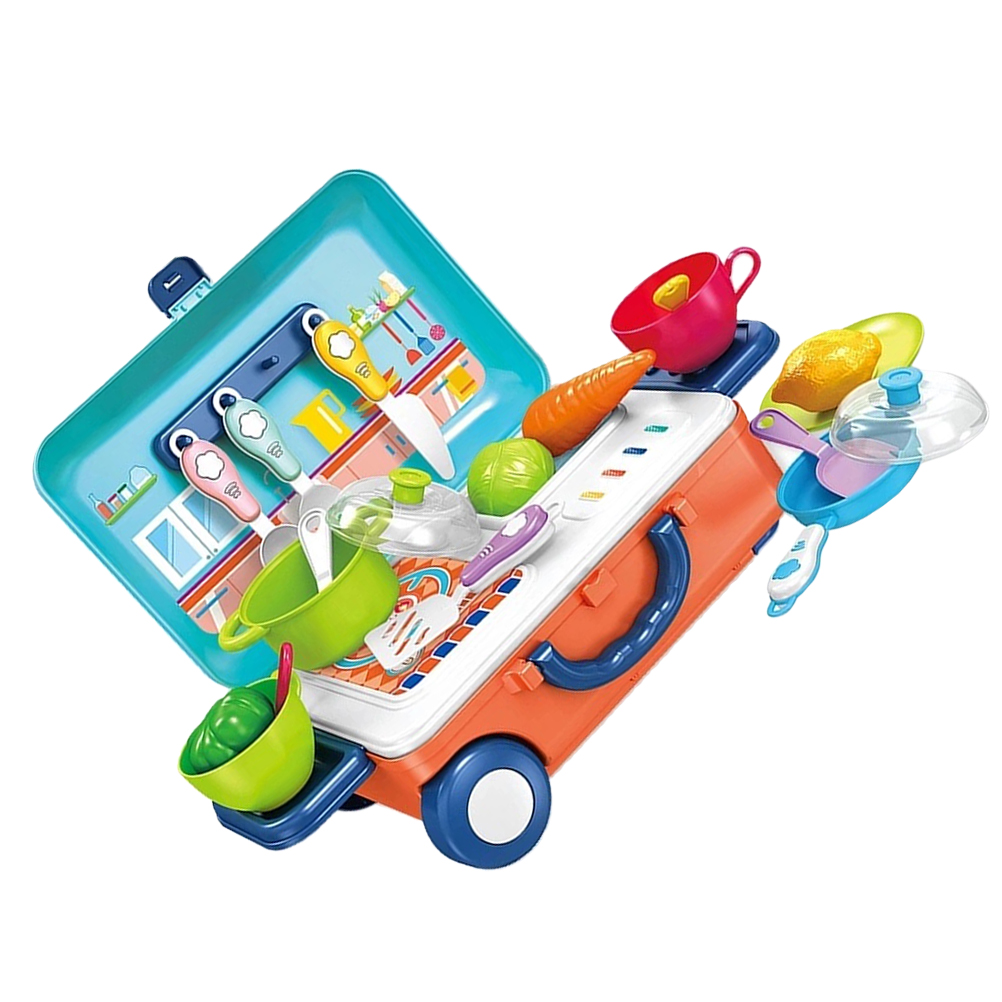 1 Set Of Fun Children's Role Playing Tableware Educational Toys Kitchen Tool
