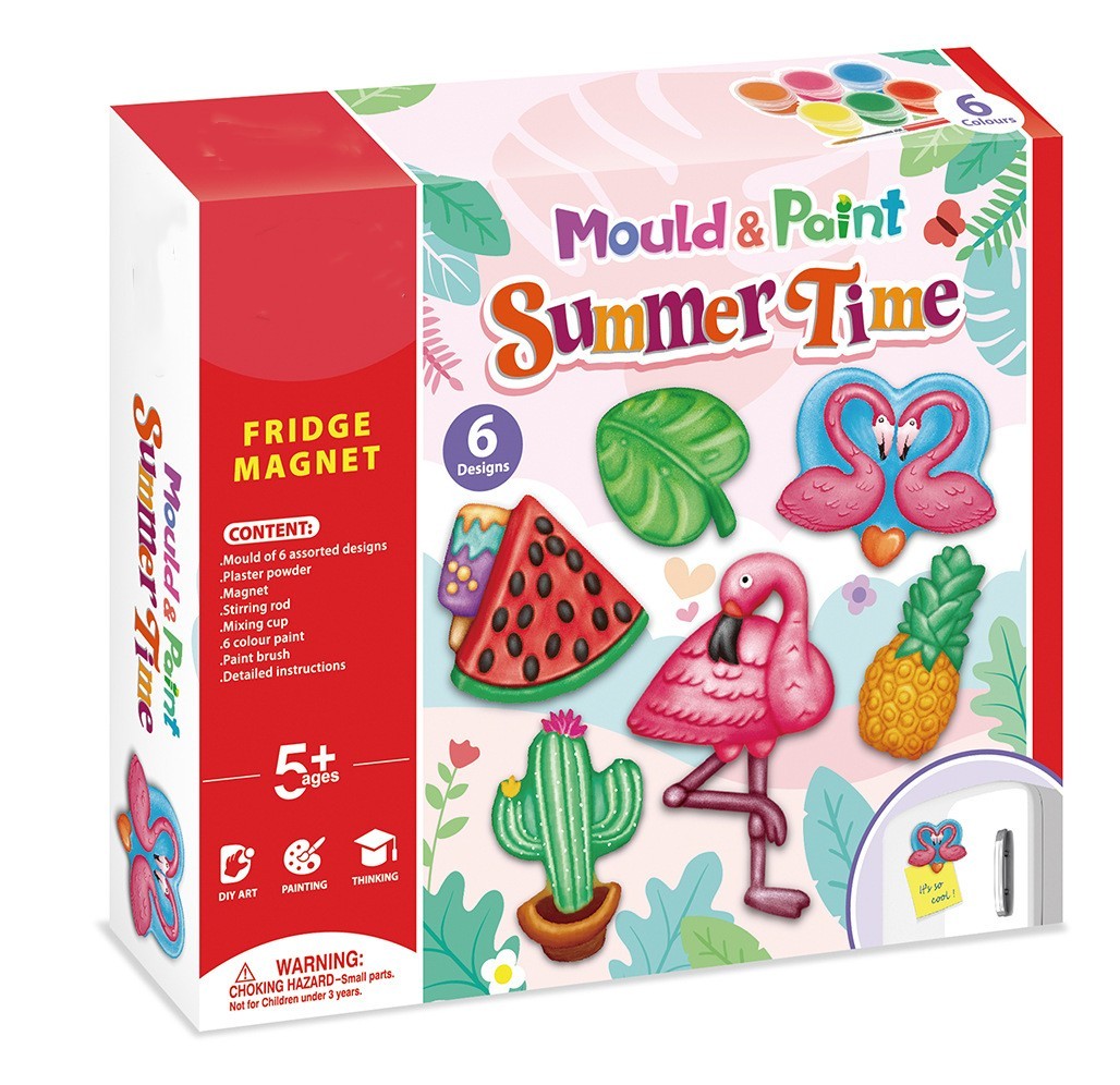 Plaster Refrigerator Sticker Cross-border Painted Egg Doodle Gift Wan 3D Doodle