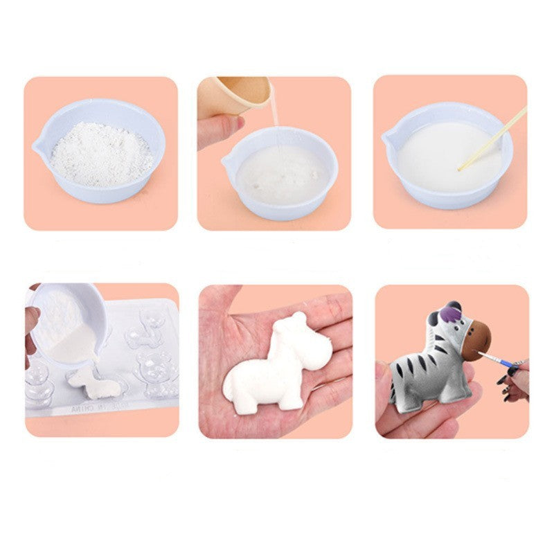Plaster Refrigerator Sticker Cross-border Painted Egg Doodle Gift Wan 3D Doodle