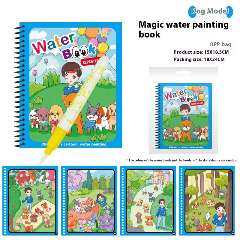 Children's Magic Water Picture Book Cross-border Magic Graffiti Color Filling Book Toy Water Album
