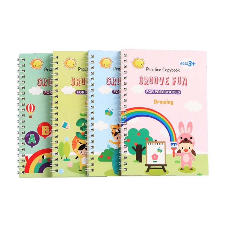 Groove Magic Copybook New Full English Version Training Children Immature Curriculum Transition Calligraphy Practice Board