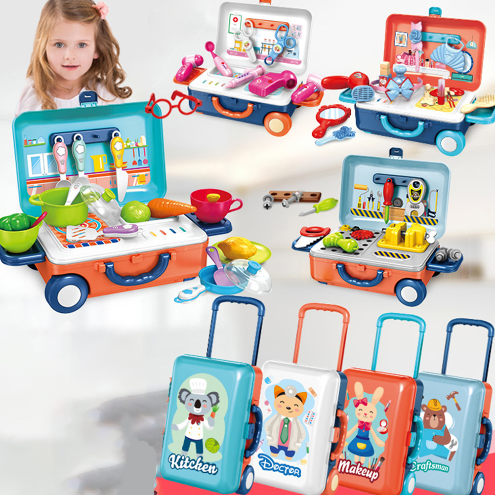 1 Set Of Fun Children's Role Playing Tableware Educational Toys Kitchen Tool