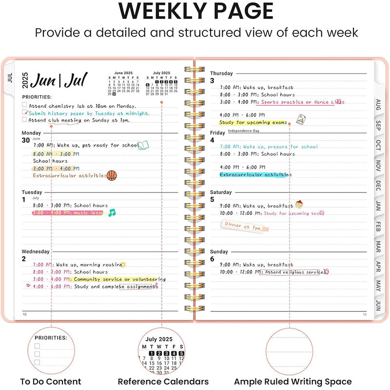 A5 Planner 2026 Coil Notebook